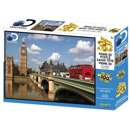 Prime 3D Puslespil Big Ben 500 Brikker
