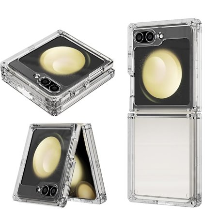 Samsung Galaxy Z Flip 7 Hybrid Skal Transparent & Slagtåligt