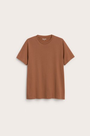Kappahl | T-shirt z okrągłym dekoltem | Brązowy