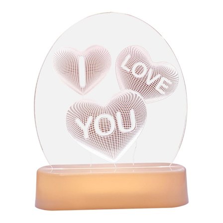 Alla hjärtans dag nattlampa dekoration lampa äktenskapsförslag bekännelse dekoration lampa