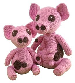 Hækleopskrift Hæklet So/gris - Svarta Fåret