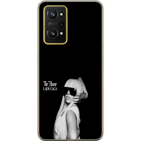 Yhteensopiva Puhelinkuori Realme GT Neo 3T Stranger Things juliste, jossa pyöräily siluetteja ja punainen salamamyrsky dramaattisessa retro -muodoss