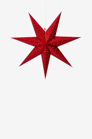 Markslöjd - CLARA Hängande Stjärna 75 cm - Röd - Adventsstjärnor - Från Homeroom