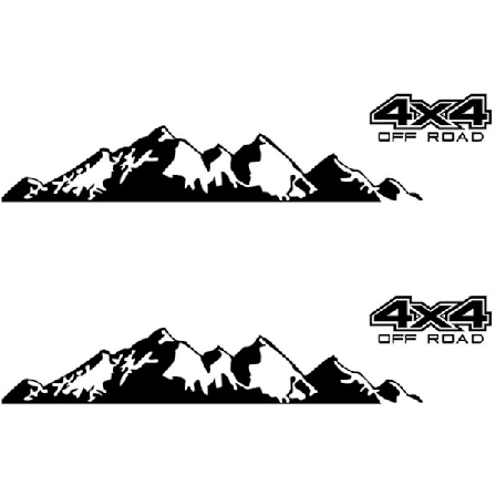 2X Off-Road Grafik Dekal Bildekal för Ranger Pickup Dma NAVARA