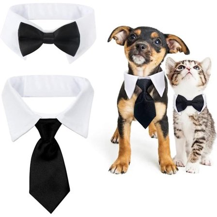 S - Djurdräktset - Lyxig slips & fluga för djur