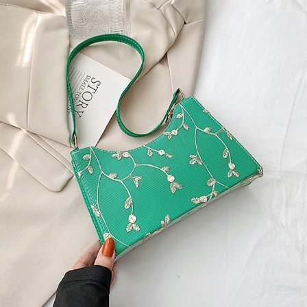 Lace Jelly Axelväska Crossbody Bag GRÖN