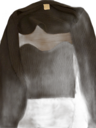 Svart stickad tröja