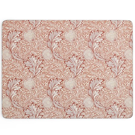 Spode Morris & Co Apple pöytätabletti 40x30 cm 4-paketti, punainen