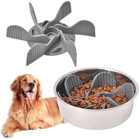 1st Slow Feeder Hundskålar Insats Hundskål Slow Feeder Silikon Stark sugkoppsmatare Säker Mjuk Fast Feeder Skål Hundskål Tillbehör