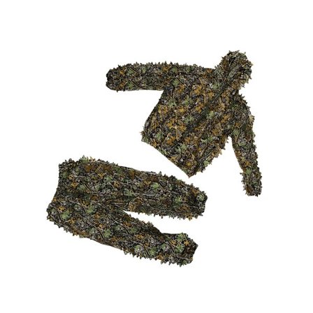 Naamiointi 3D-lehtinen lehti Ghillie-puku Jungle Woodland Metsästys Camo Poncho -viitta