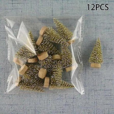 12kpl Mini Joulukuusi Setripuu Mänty Sisal Silkkiä Kotiin Navidad Uusi Vuosi Joulukoristeet Joulupukki Joulu Lasten Lahjat