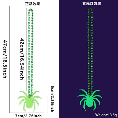 Halloween fluorescerande dekorationshalsband-402