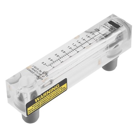 Glas Væskestrømsmåler til Vandmåling 0,2 til 2 GPM 1 til 7 LPM