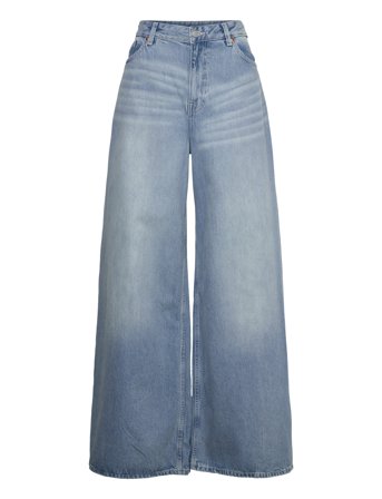 Monki Giga Low Waist Loose Jeans - Blue - 27 x 32