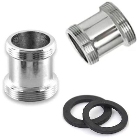 Pakke Messing Hane Adapter, 22mm Npt Han Til Han Hane Belufter Stik Til Vask Hane Vandrenser Belufter (m18 - M22)