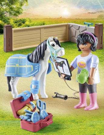 PLAYMOBIL Playmobil Horses Of Waterfall Hesteterapeut - 71497 - Multi/patterned - ONE SIZE