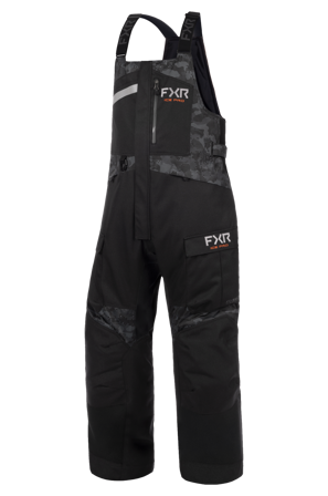 FXR Excursion Bib-skoterbyxor 25 Svart Drift Kamouflage XXL