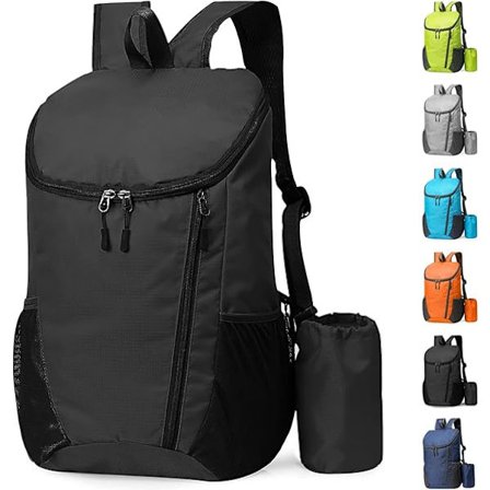 Lett Ryggsekk, Sammenleggbar, Liten Tursekk, Vanntett Pakkbar Ryggsekk, Slitesterk Ryggsekk for Utendørssport og Reise [BR]