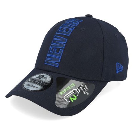 New Era - Blå adjustable Keps - Repreve 9FORTY Newera Navy Adjustable @ Hatstore