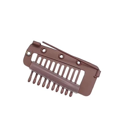 Chunni Grip Clips med Sikkerhedsnåle, Sæt af 5 Rustfrit Stål Hårklemmer til Parykker og Hårextensions