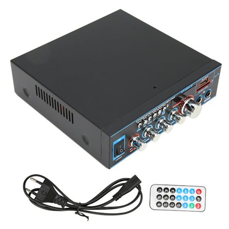 Mini Bluetooth Digital Förstärkare 2 Kanal Stereo Ljudförstärkare med Volymkontroll för Hemmabiohögtalare EU-kontakt 220V