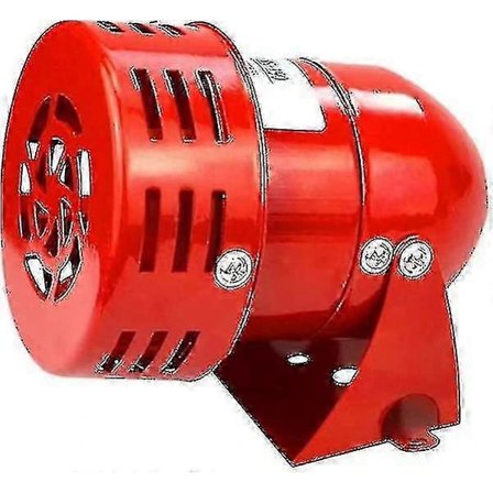 Kryp Siren Alarm 220V Kraftfull Utomhussiren Alarm 120db Röd Motor Tråd Siren Metall Horn Industri Båt Alarm Ruikalucky