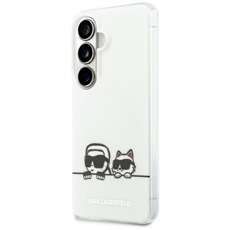 Karl Lagerfeld IML Peekaboo Karl & Choupette MagSafe Case for Samsung Galaxy S26 Plus - Transparent