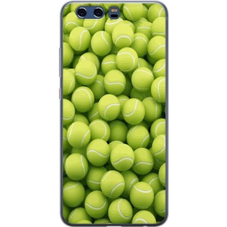 Kompatibel Mobilcover til Huawei Huawei P10 Mønster af grønne tennisbolde i høj detalje, sporty motiv med gentagende tekstur og stærke farver for