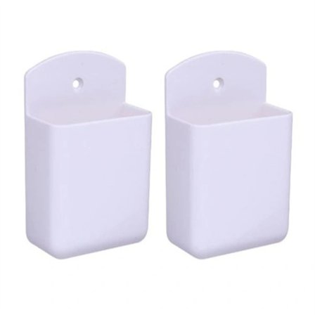 2 stk. Vægmonteret fjernbetjeningsholder til medieafspiller