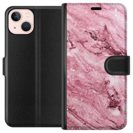 Apple iPhone 13 mini Lompakkokotelo Glitteri Marmori