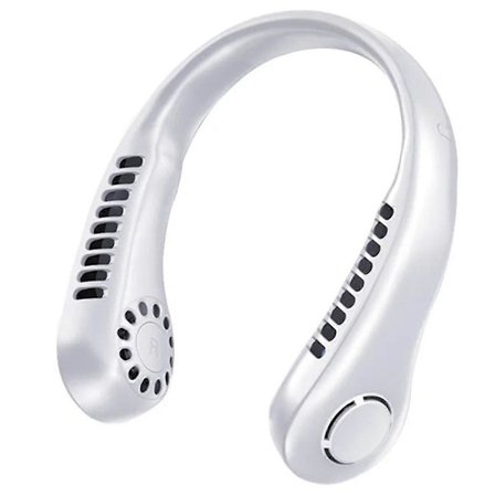 Bladlös Hals Hängande Liten Fläkt USB Laddning Utomhus Bärbar Sport Hals Hängande Fläkt Viktig Sommar B