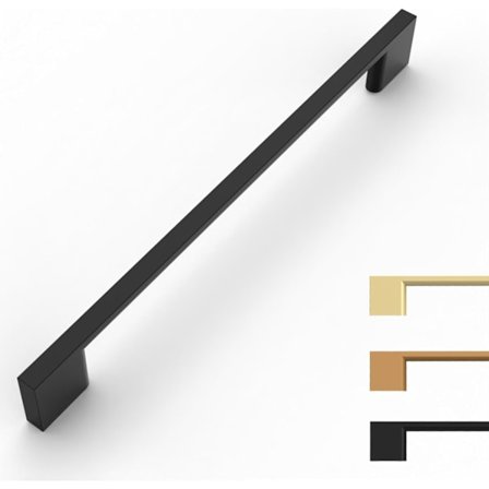 10 stk Sorte Skabgreb 160MM Zink Legering Skabgreb Køkken Skabgreb Køkkendørgreb Skuffegreb Køkkengreb