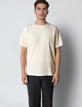 Clean Cut Copenhagen Enzo T-Shirt - Cream - L