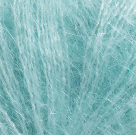 Järbo GARN Fin Mohair-Silke Eggshell-Blue 31528, 25g