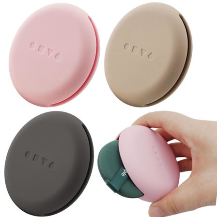 3 PAK Silikon Pudder Puff Etui, Blød, Hudvenlig Makeup Puff Etui