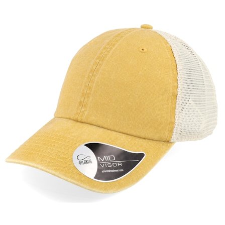 Atlantis - Gelb Trucker Cap - Case Mustard Washed Dad Cap Trucker @ Hatstore