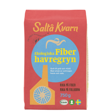 Saltå Kvarn Fiberhavregryn 750 g