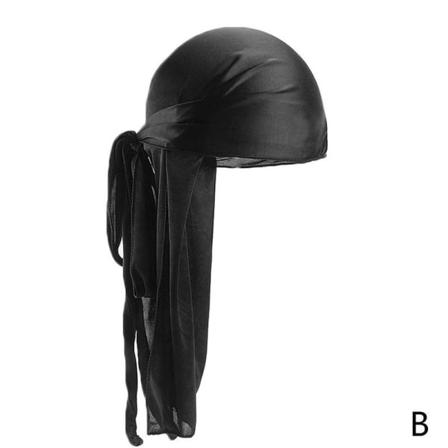 Premium Silky Durag Satin Wave Cap Herr Dam Doo Rag Hat Bon
