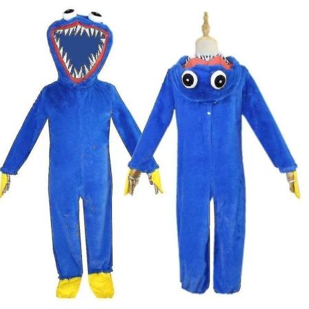 Poppy Playtime Huggy Wuggy Cosplay-kostyme Halloween-kostyme for barn - perfekt L