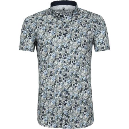 Desoto Modern BD Shirt Print Grøn, Herre Skjorter