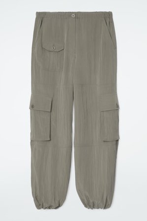 COS Frauen Cargohose Mit Barrel Bein in Grau