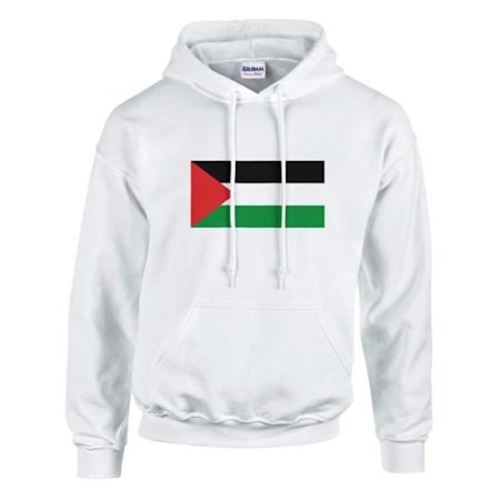 Hætte sweatshirt - PIXELFORMA - Palæstinas flag - Lange ærmer - Hættekrave - Unisex