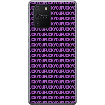 Kompatibelt Mobilskal till Samsung Galaxy S10 Lite Rosa typografi