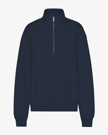 Organic Quarter Zip - Navy Blue