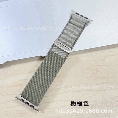 Klockarmband för Apple Watch iWatch 1-8:e generationen/SE: 38/40/41mm olivgrön