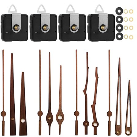 4 stk. 20 mm høj langsgående akse urværk med 12 visere til 12 tommer