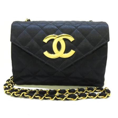 Chanel Vintage Pre-owned Shoulder Bags Sort, Dame Vintage Tasker, Størrelse: ONE Size