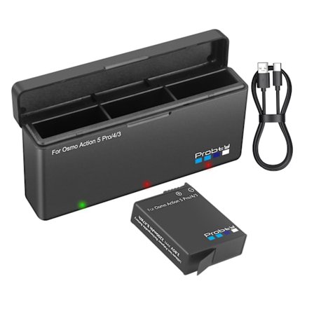 2200 mAh DJI Osmo 360 Action 5 Pro Action 4 Akku ja laturi DJI Osmo Action 5 Pro -lisävarusteille