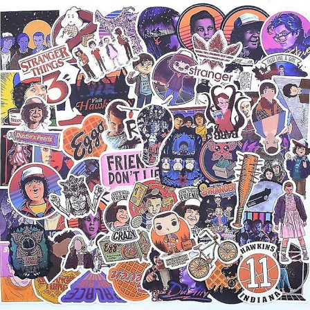 100 Stranger Things 100 stk. Very Stranger Things klistremerkepakke