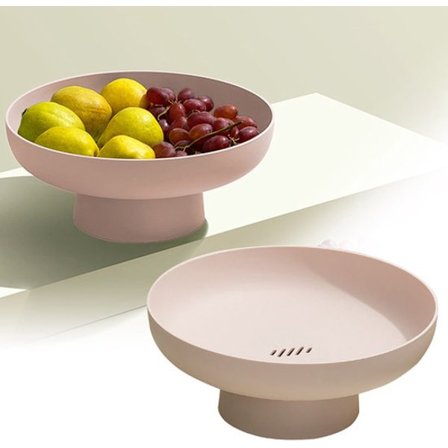 ING Frugtskål - Multifunktionel snackholder - Velegnet til stue, bordplade - Dessertbordsdekorationsholder - Pink